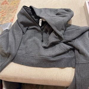 Lululemon Scuba Gray Quarter-Zip Hoodie Sweater